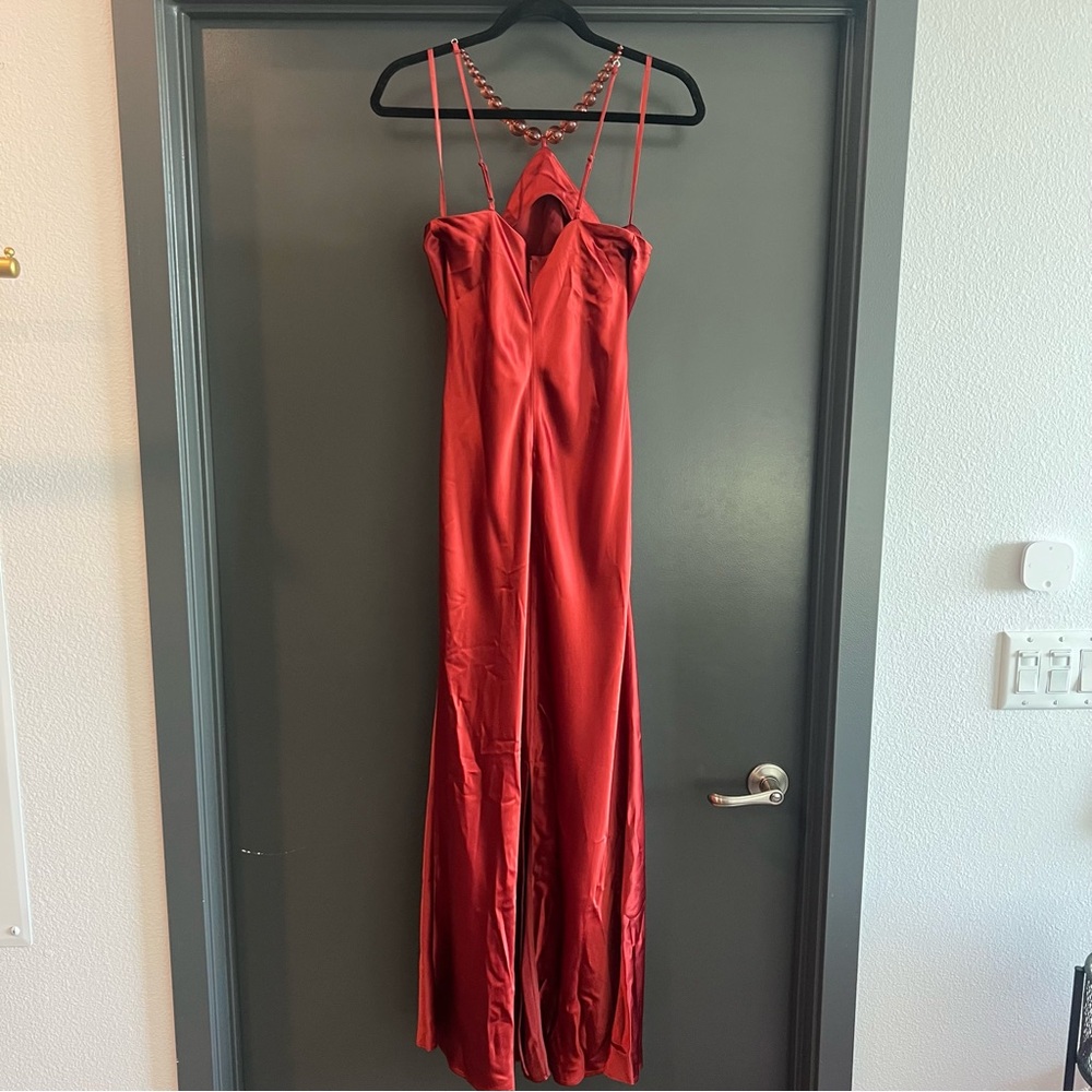 Staud Cadence Maxi Dress in Rust red Size 6 - Picture 9 of 14